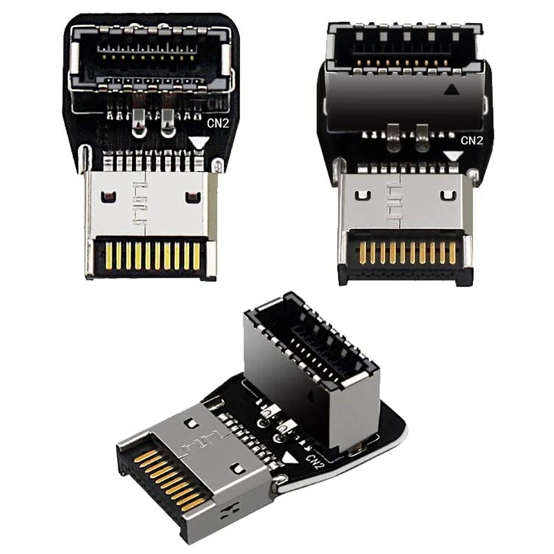 

Разъем передней панели Type-E на USB 3,1, головка передней панели, удлинитель для материнской платы, адаптер для передачи данных, 3 шт.