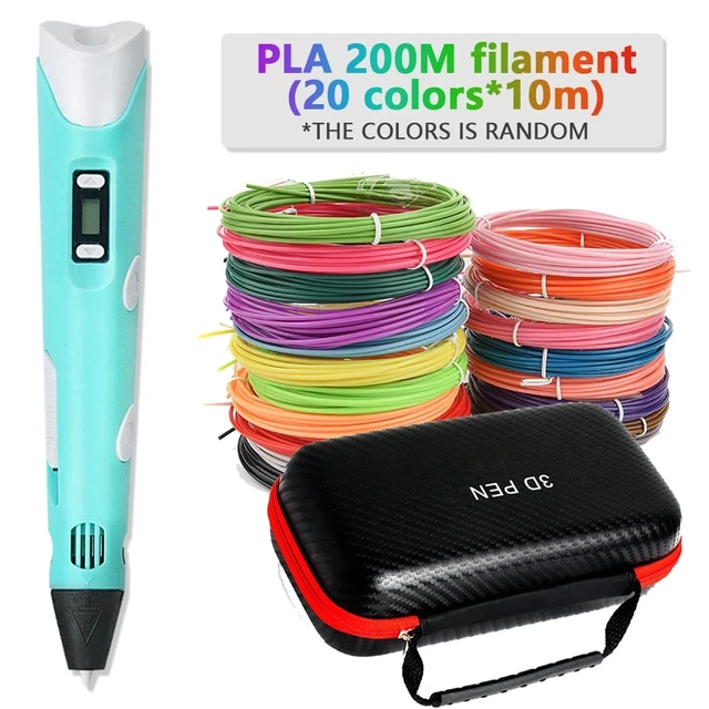 3D Print Pen Printing Pen Set PLA Filament Drawing Print For Kids Adult  Creative Toy Gift 36M PLA Filaments +USB Christmas Gift - AliExpress