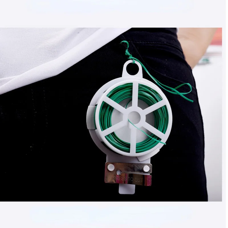 100M Nylon Garden Cable Ties Power Wire Loop Tape Flower Cable Tie Wire Multi-function Straps Fastener Reusable Tape