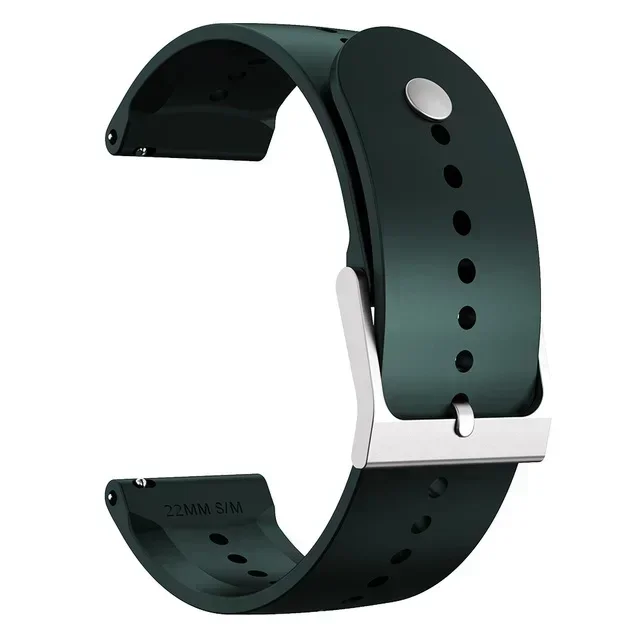 Premium 22mm Soft Silicone Watch Strap - Versatile Replacement Band