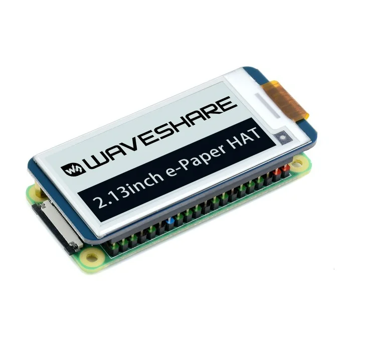 Waveshare 2.13 Polegadas E-paper Display Hat 250x122 Resolução E-ink Tela Módulo de Papel Eletrônico com Controlador Incorporado Parcial - Image 2