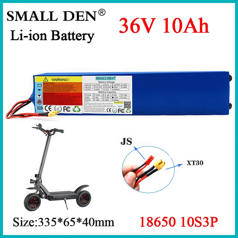 New 36V 10Ah Xiaoni Mijia M365 Scooter Battery Pack 10S3P 42V 500W High  Power For M365 Electric Scooter etc Lithium ion Cells - AliExpress