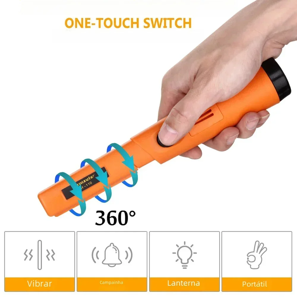 TC-110 Handheld Metal Detector Positioning Rod anti-scratch protection cover Metal Pinpointing IP68 waterproof Metal Detector