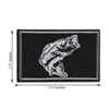Fishbone Embroidery Patch Hook and Loop Fish Badge, Armband, Orangutan, Chest Strip Stick on Caps, Jacket, Backpack 3