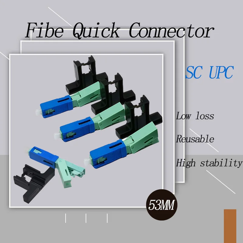 Fibra Óptica Conector Rápido Modo Único Ferramenta Ftth Ferramenta Conector Frio Modelo sc Upc 53 mm