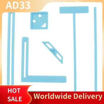 【A28I 6 pezzi di rilegatura facile strumento per scrapbooking per principianti, grandi stencil e kit guida taglierina può essere