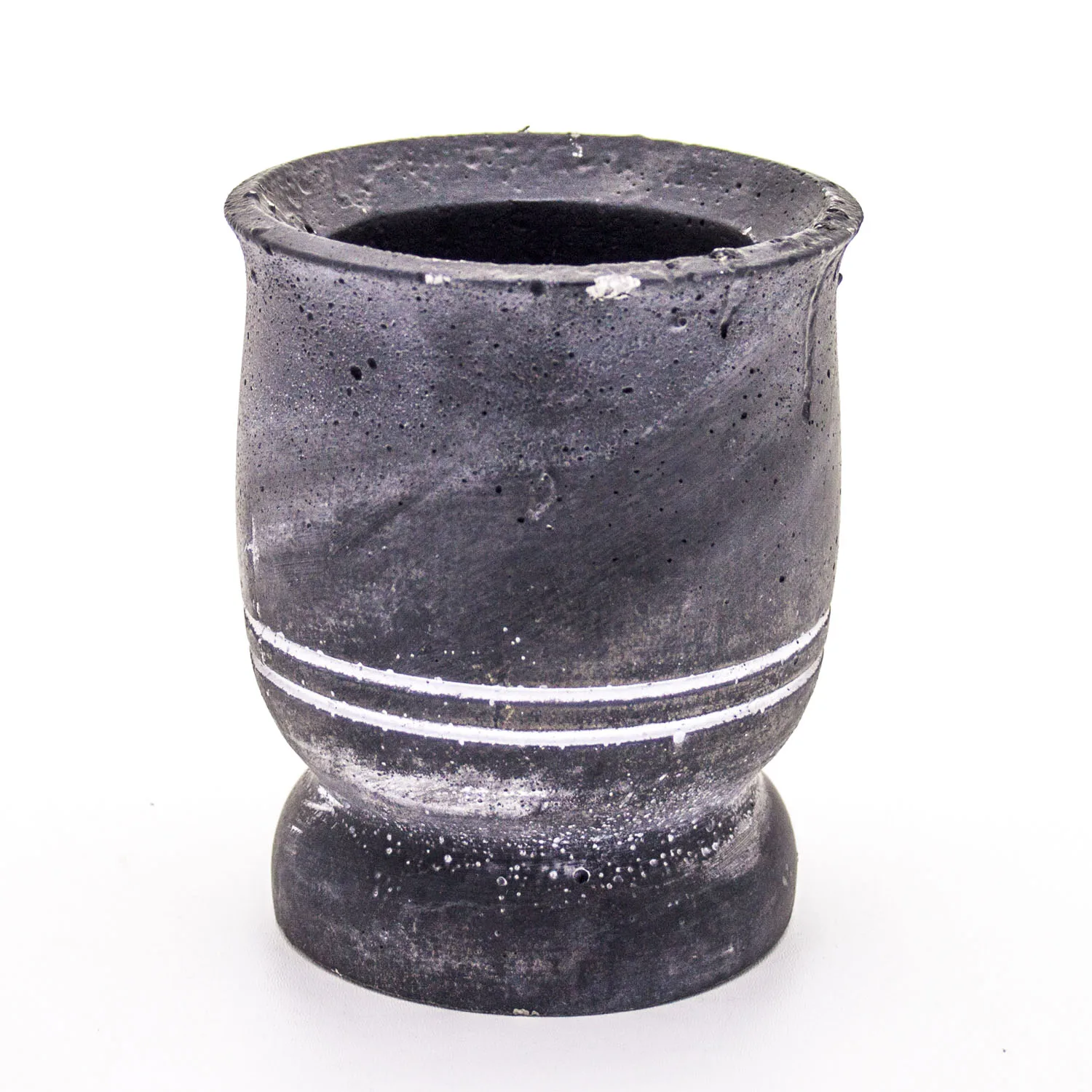 

Black concrete flower pot 12x15 Cm