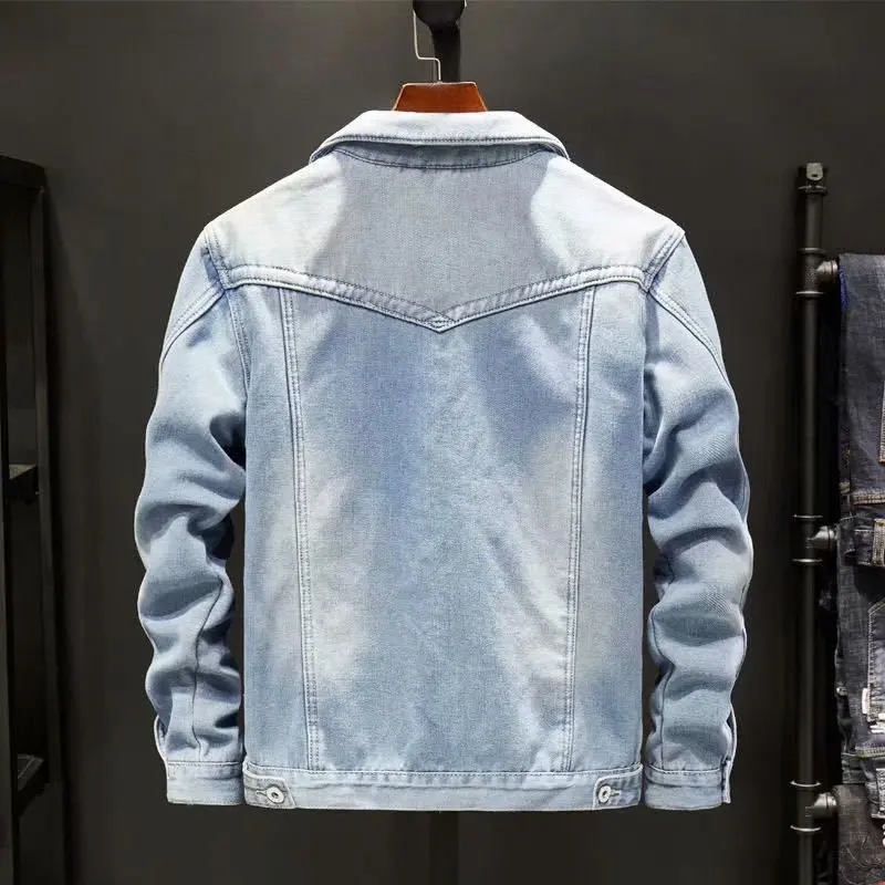 Detalhe costas denim claro