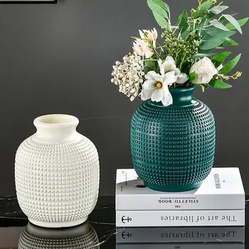 Modern Imitation Ceramic Vase – Unbreakable Flower Vase for Home Decor & Centerpieces - GloreeWorld
