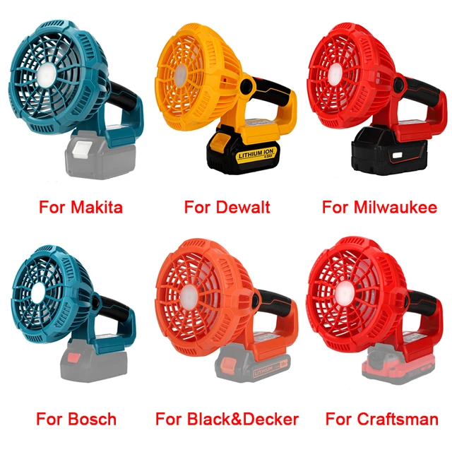 Portable Tool Fan For BLACK+DECKER 20V Li-ion Tool Battery Portable Working  Fan, Camping Fan (Without Battery) - AliExpress