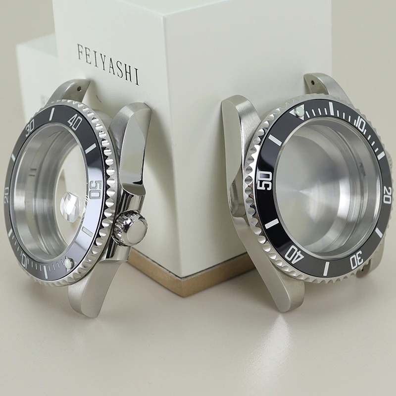 Luxury 40mm Men's Watch Case - 316L Stainless Steel, Premium Design