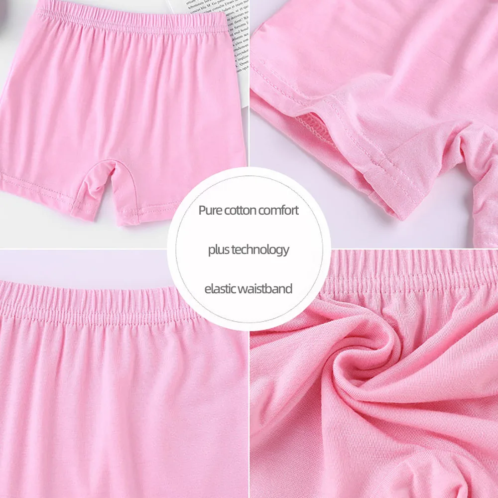 Girls Modert Kids UnderPants Children Underwear Girls Panties Anti-Shine Safety Underwear 2pcs/lot