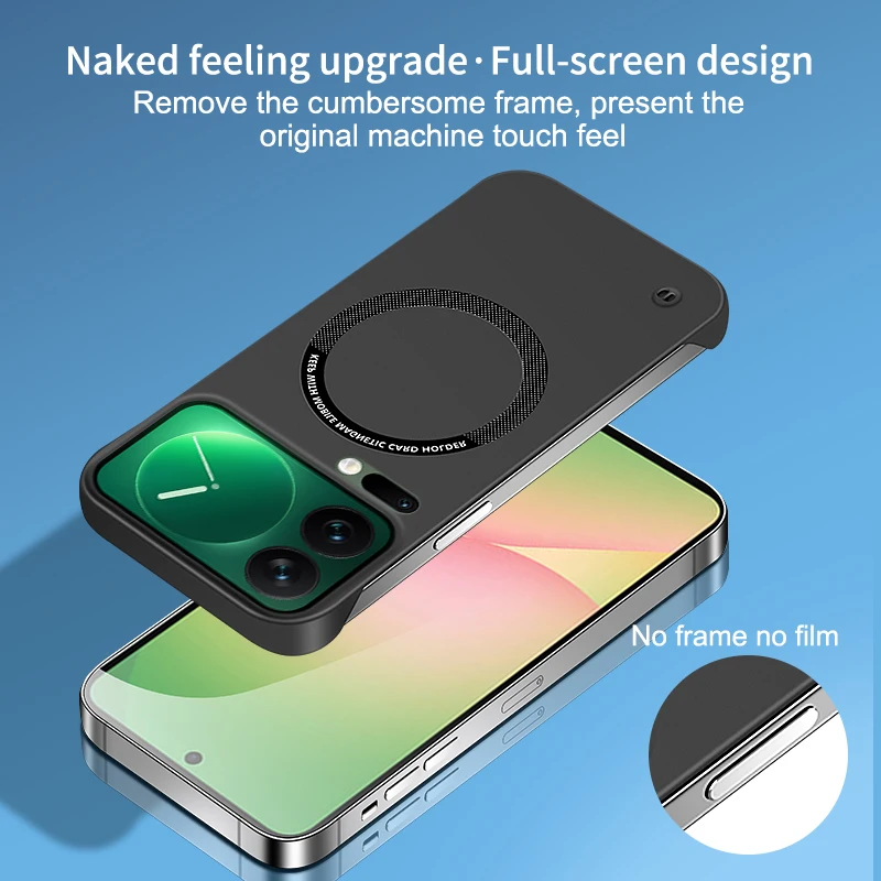 Luxury Frameless Magnetic Holder Lightweight Phone Case