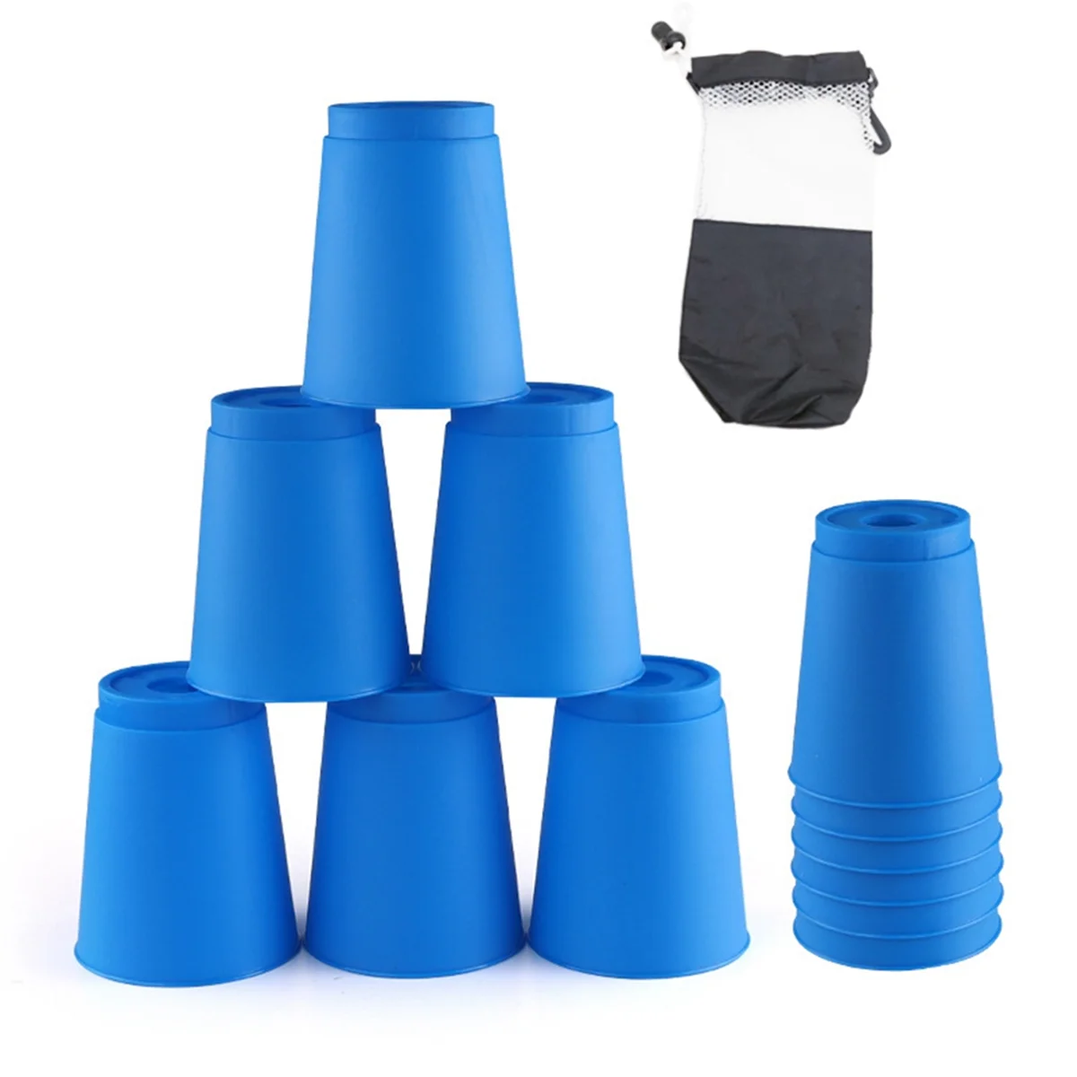 M15K12Pcs Kid Quick Stacking Cups Set Mini Speed Training Game Fun Stacking Cup Fast Paced Game for Boys Girls