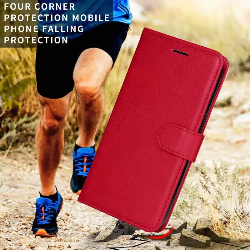 Leather Wallet Phone Case with Flip Cover