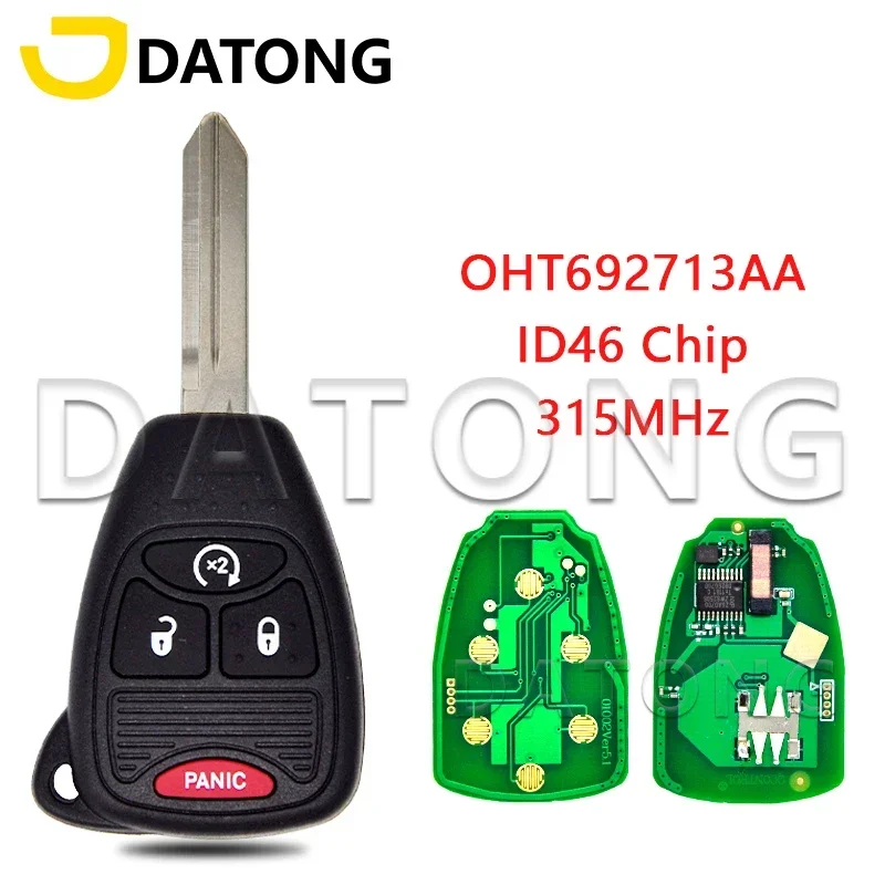 

Автомобильный пульт дистанционного управления Datong World для Chrysler Country Dodge 200 Jeep Convertible Sebring ID46 Chip 315 МГц FCCID OHT692713AA