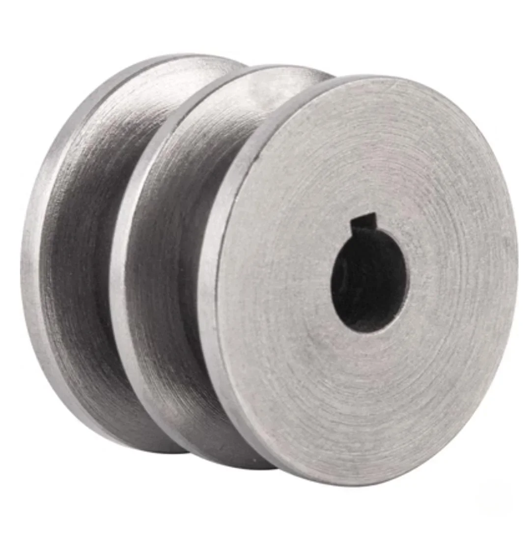 Polia Lisa da V-correia do Ferro Fundido Sulco Dobro tipo 2a Diâmetro Exterior 60 mm Motor Elétrico 1pc