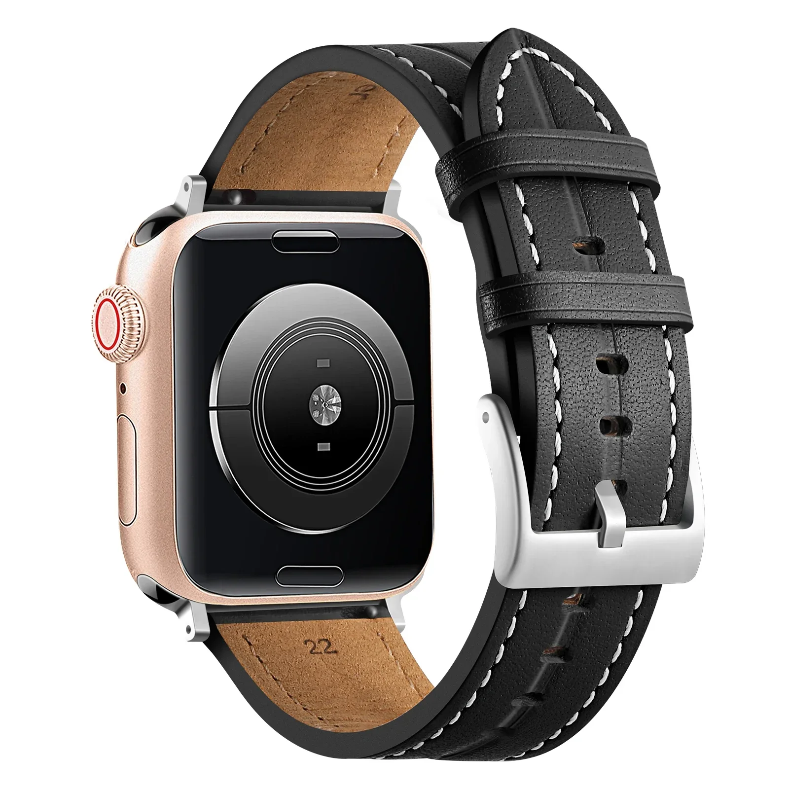 Leather Strap for Apple Watch Ultra2 9 8 7 49mm 45mm 41mm Manual Needlework Watchband IWatch 6 5 4 3 SE 44mm 42mm 40mm Correa