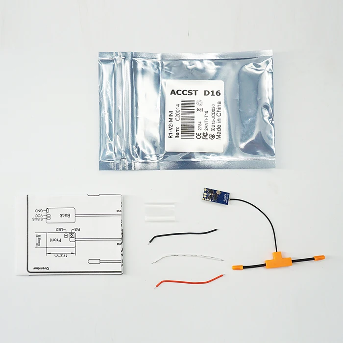 

Jumper R1 V2 Mini 2,4 ГГц 16-канальный приемник, совместимый с FrSky D16 XM + RXSR SBUS Jumper T-Lite T18 T16 T12 T8SG, аксессуары для Дронов