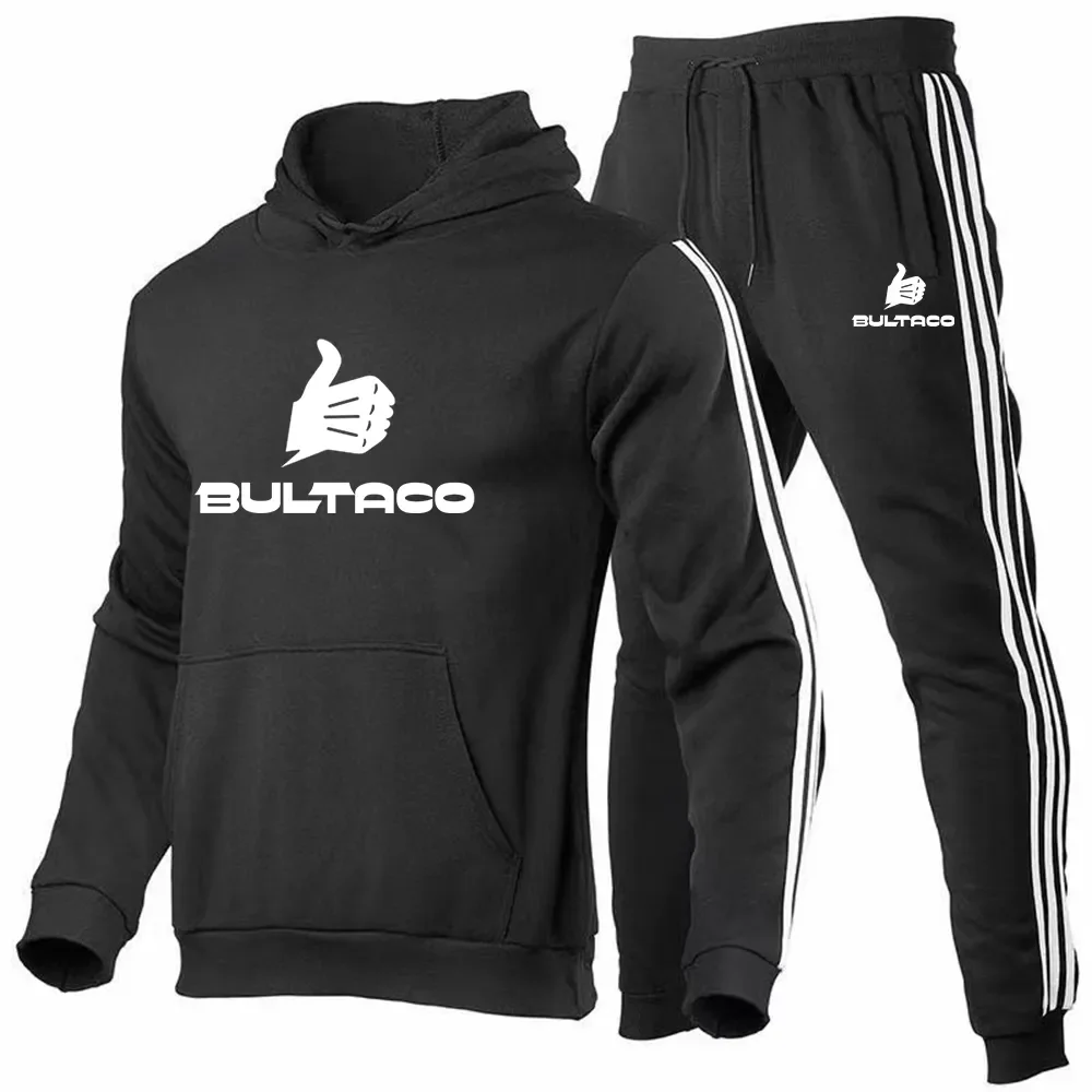 

Новинка, Мужской пуловер Buitaco Cemoto с принтом для мотоциклов, толстовка с капюшоном, хлопковый свитшот и брюки, модный спортивный костюм, спортивная одежда с капюшоном, мужские костюмы