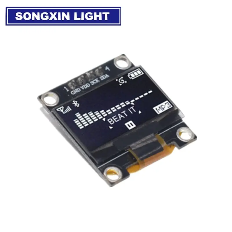 OLED Display Module 0.96 Inch SSD1306 White/Blue/Yellow 128X64 IIC I2C Serial Display Board For Arduino For SAMIROB