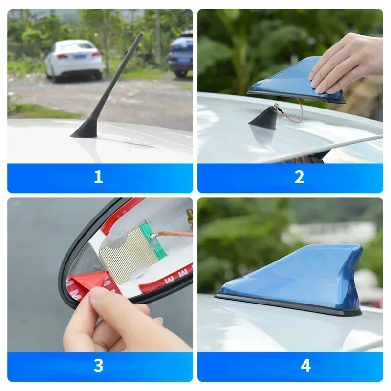 Roof Antenna Fin For Nissan Altima Dualis Juke Frontier Fuga Leaf Bluebird Rogue Navara NP300 Leaf Kicks Car Radio Shark Antenna