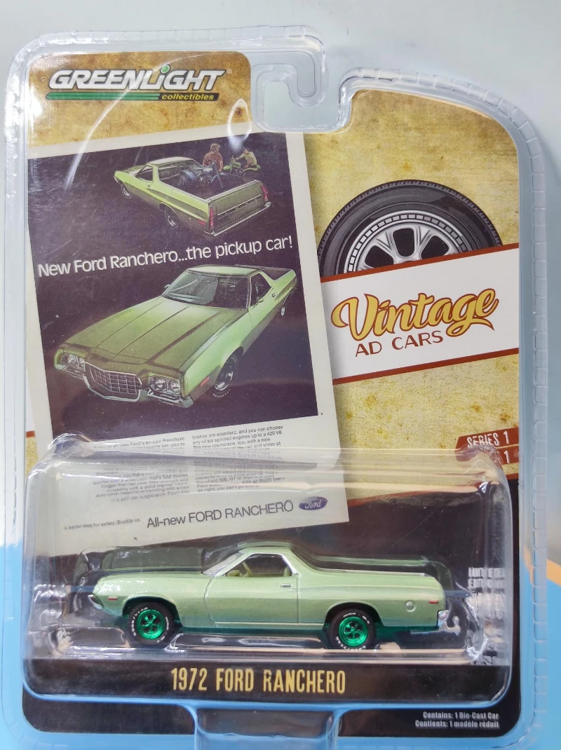 

Модель автомобиля FORD RANCHERO из металлического сплава, 1:64, 1972