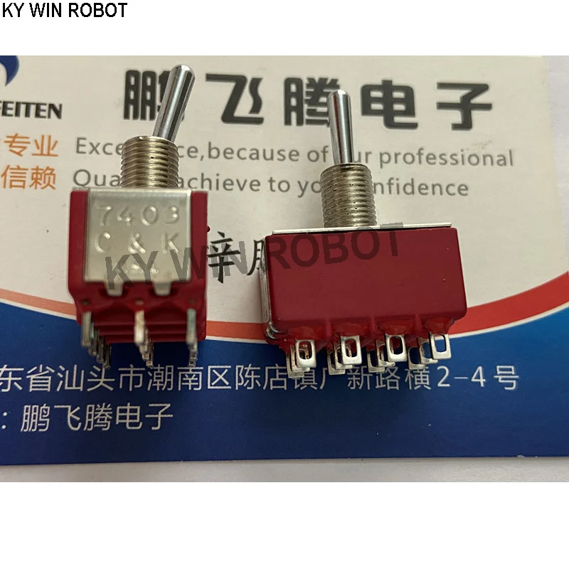 

1PCS Original American 7403SYZQE toggle switch 12-foot 3 gear shaking head rocker toggle switch 2A250V