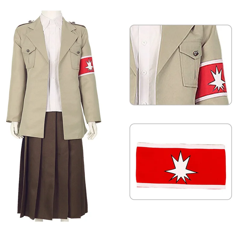 Attack on Titan Marleyan Officer Survey Corps Cosplay Costume Set