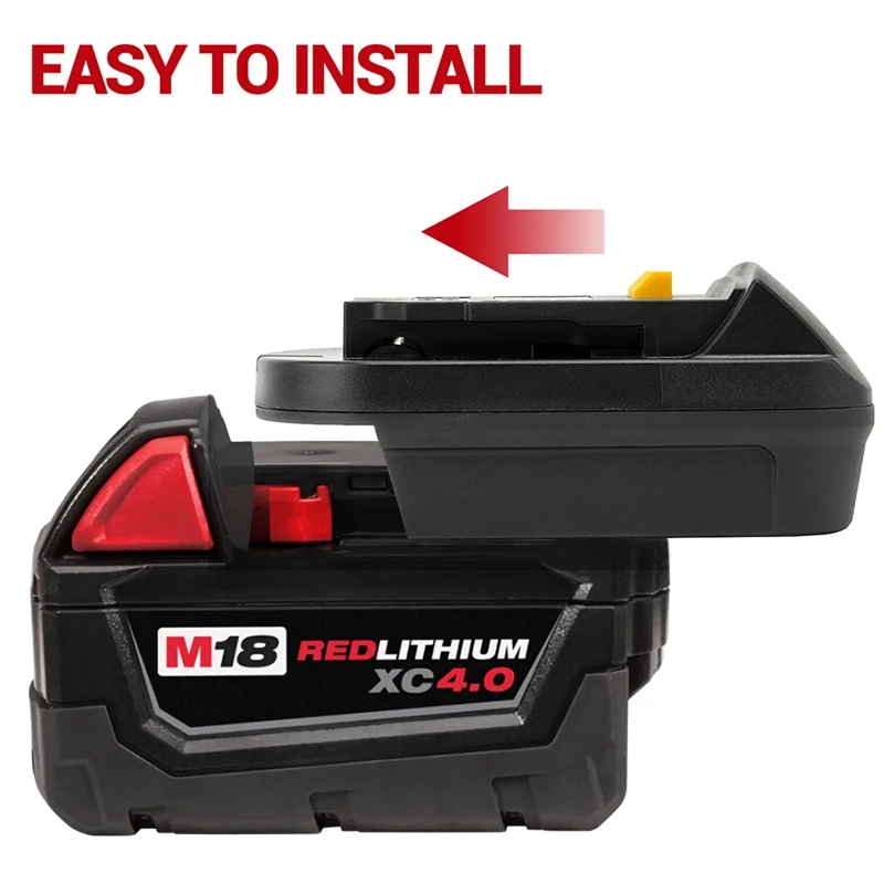 MIL18DL Battery Converter Adapter For M18 Series Convert To 20V Battery Use For Dewalt 18/20 Volt Power Tool