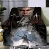Game Black Myth Wukong Printed Blanket Picnic Blankets Warm Blanket Soft and Comfortable Blanket Home Travel Birthday Gift 5
