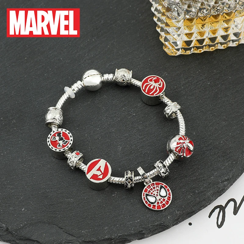 Disney Marvel Movie Figure Spiderman Ironman Groot Women Pendant Bracelet  Charm Spider-Man DIY Jewelry Bracelet Accessories Gift - AliExpress