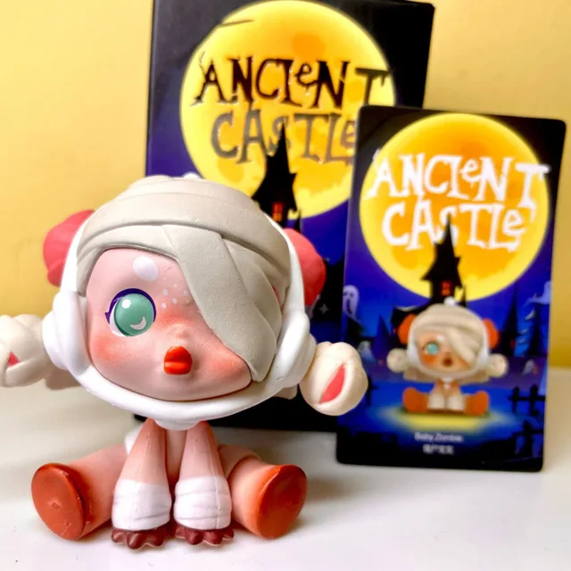 SkullPanda Blind Box Ancient Castle Halloween Blind Box Blood Jazz Blood Rose Handmade Kawaii Toy Figure Kids Gift Mystery Box 4