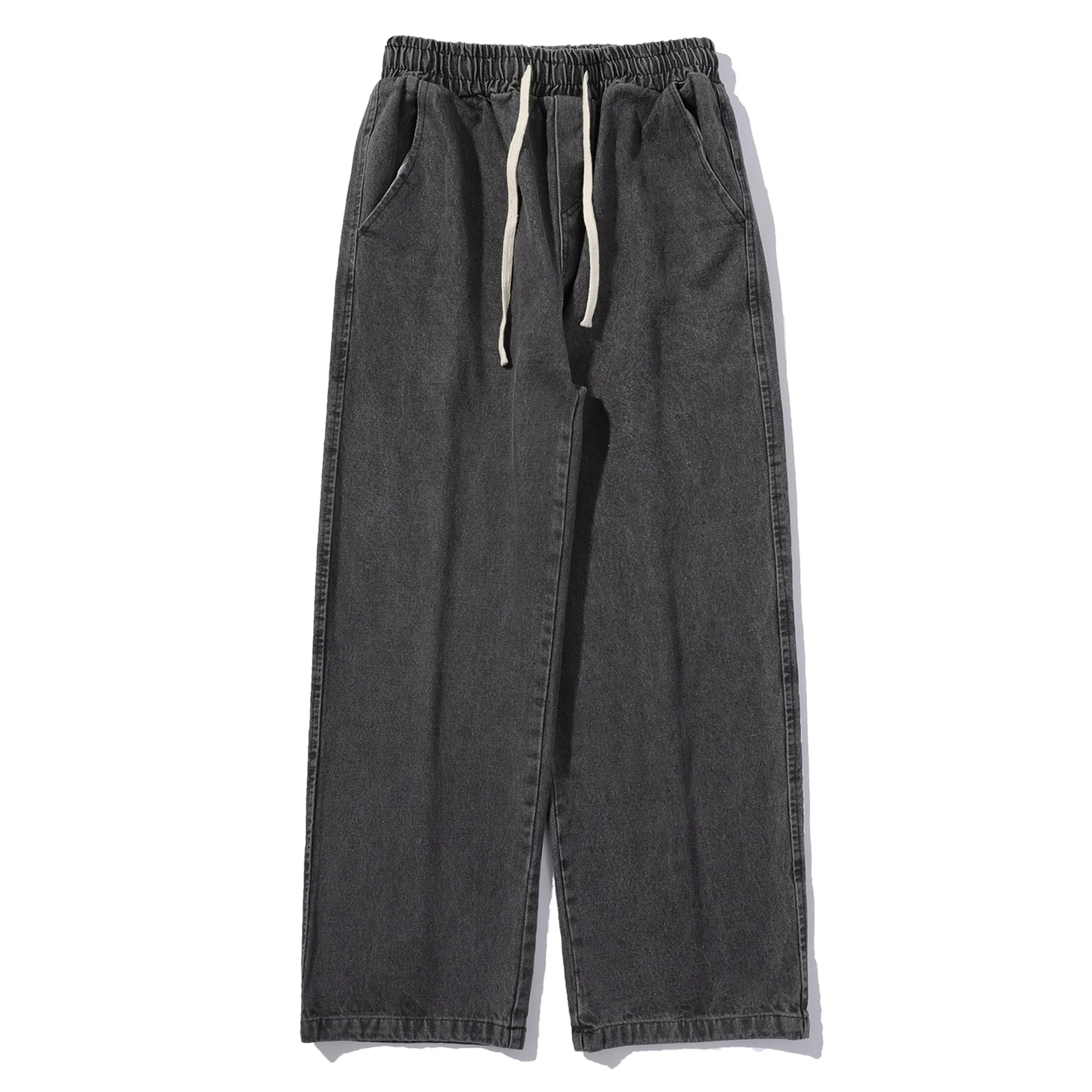 M-5XL Teenage Jeans Appear Slim and Loose Fitting Casual and Versatile Sportswear Pants Straight Leg Trendy Jeans 6