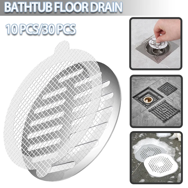 Disposable Shower Drain Cover Shower Drain Mesh Stickers,Human Pet Hair  Catcher