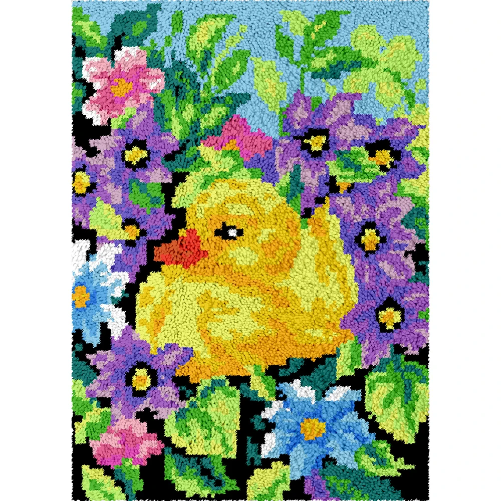 

Home decoration Latch hook kit with printed pattern Carpet embroidery Tapestry Crafts for adults Rug making kits Hooks hobby