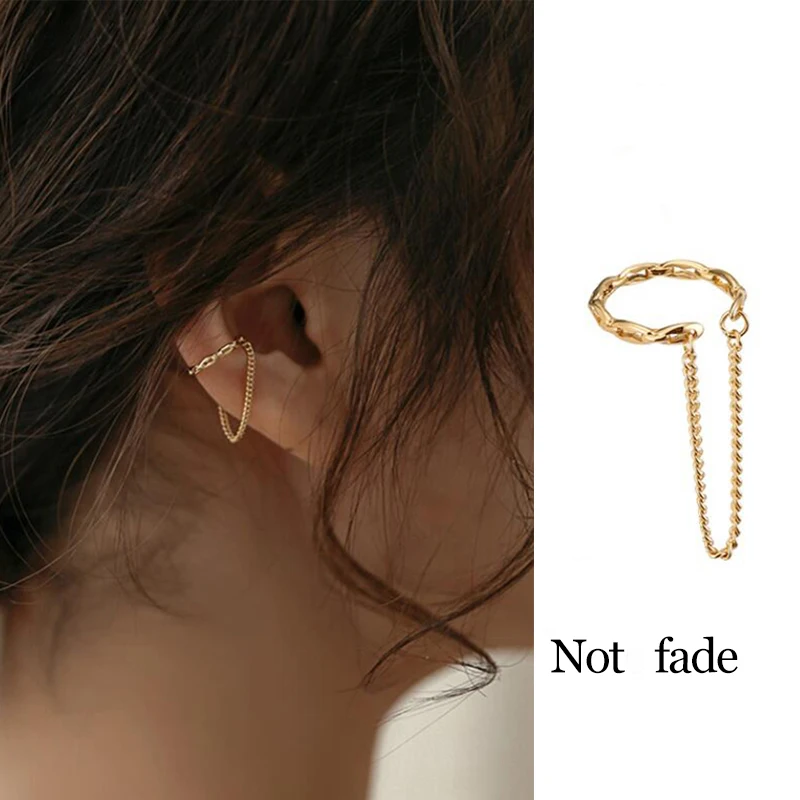 

1 Pc 2023 Fashion Minilist No Piercing Ear Cuff Earrings for Woman Fake Piercing Earcuff Clips Earrings for Women Cuffs Jewelry