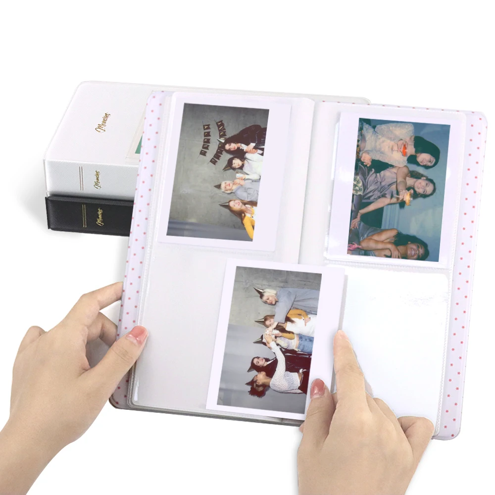 64 Pockets Photo Film Album Storage Book for 600 Film for Fujifilm Instax Wide 300 210 400 Link Printer Storage Album photo film album