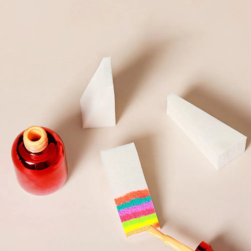 30개 스펀지 스탬퍼 네일 아트 삼각형 그라데이션 염색 도구 매니큐어 액세서리 전문 네일 스탬핑 DIY 키트