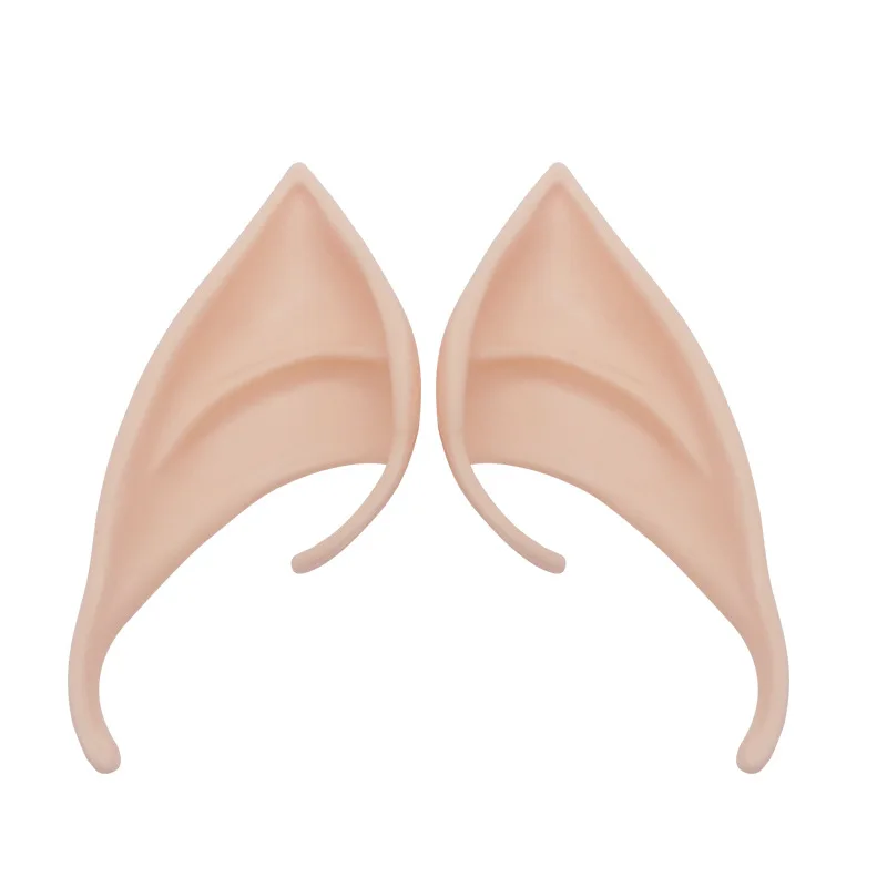 Anime Cosplay Props 1 Pair Elf Ears Pointed Soft For Halloween Christmas Party Mask Photo Toys