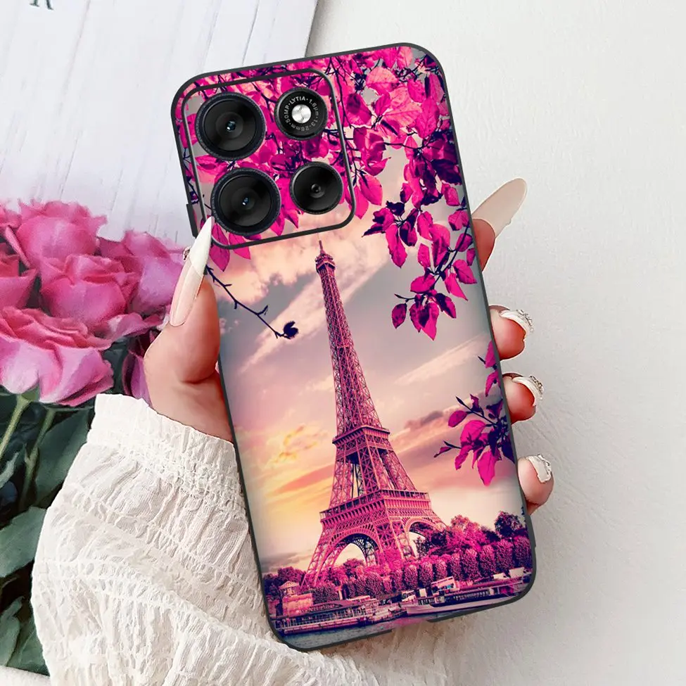 Cute Cartoon Cat & Butterfly Luxury Phone Case – Stylish Protection