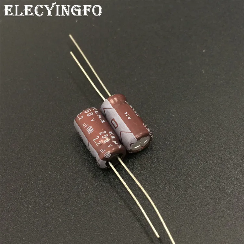 

100pcs 2.2uF 250V2.2UF Japan ELNA RJ4 Series 6x12mm 250V2.2uF Audio grade capacitor