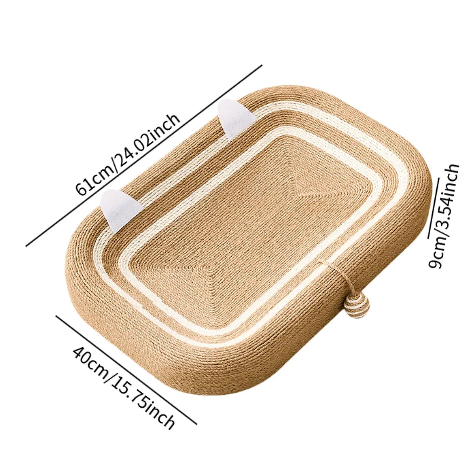 Cat Scratcher Scratching Board Oval Interactive Play Toy Furniture Protector Nest Basin for Couch Carpets Sofas Training Cat Scratcher Scratching Board Oval Interactive Play Toy Furniture Protector Nest Basin for Couch Carpets Sofas Training