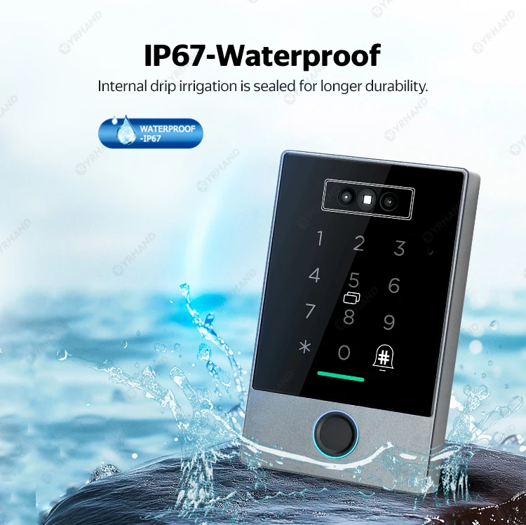 TTLOCK Biometric IP65 Waterproof face 100 Fingerprint Access Control Keypad supp