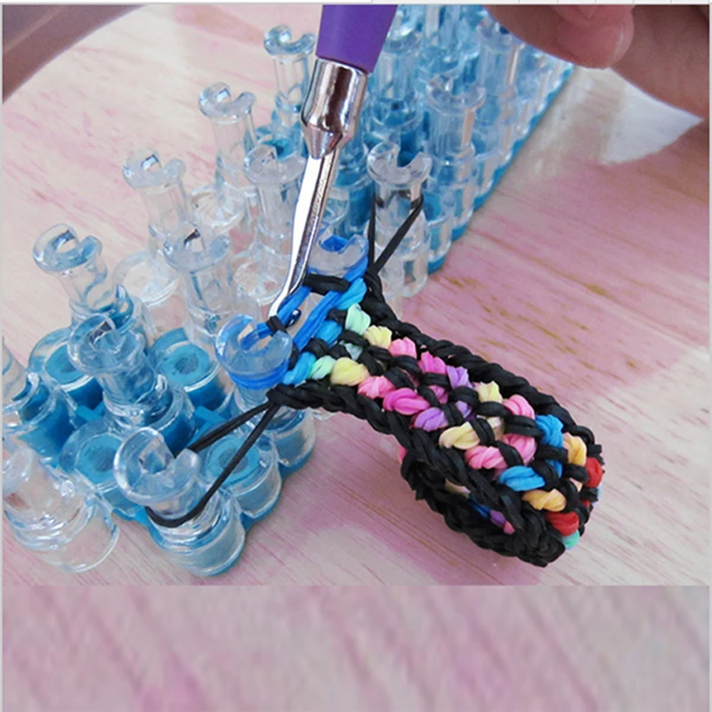Original Knitting Machine Weave Rubber Bands Loom Lacing DIY Handmade Weaving Tool Braided Bracelet Kids Toy for Children Girls 1 Original Knitting Machine Weave Rubber Bands Loom Lacing DIY Handmade Weaving Tool Braided Bracelet Kids Toy for Children Girls 1