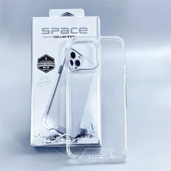 Premium Acrylic Crystal Clear Shockproof Protective Case with Hard Back and TPU Bumper - iPhone 15 Plus (Clear)