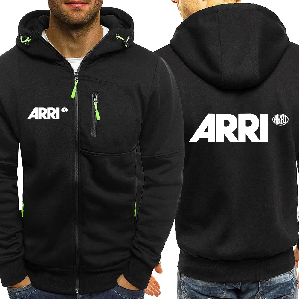 

ARRI 2024 Men's New Spring And Autumn Fashion Hoodies Tracksuit Pocket Hooded Sweatshirt Long Sleeve Zip Slim Coat Jackets Tops