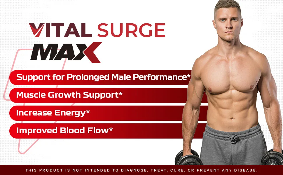 vital surge male vitalsurge gummies gummy performance support for man men 