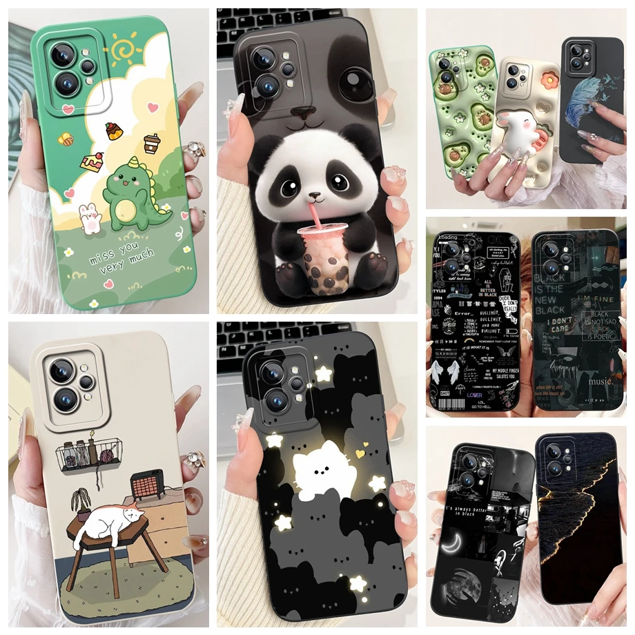 Задняя крышка в готическом стиле для Realme GT2 Pro GT Neo 2 Neo 3T Neo 3 Neo 5 GT3