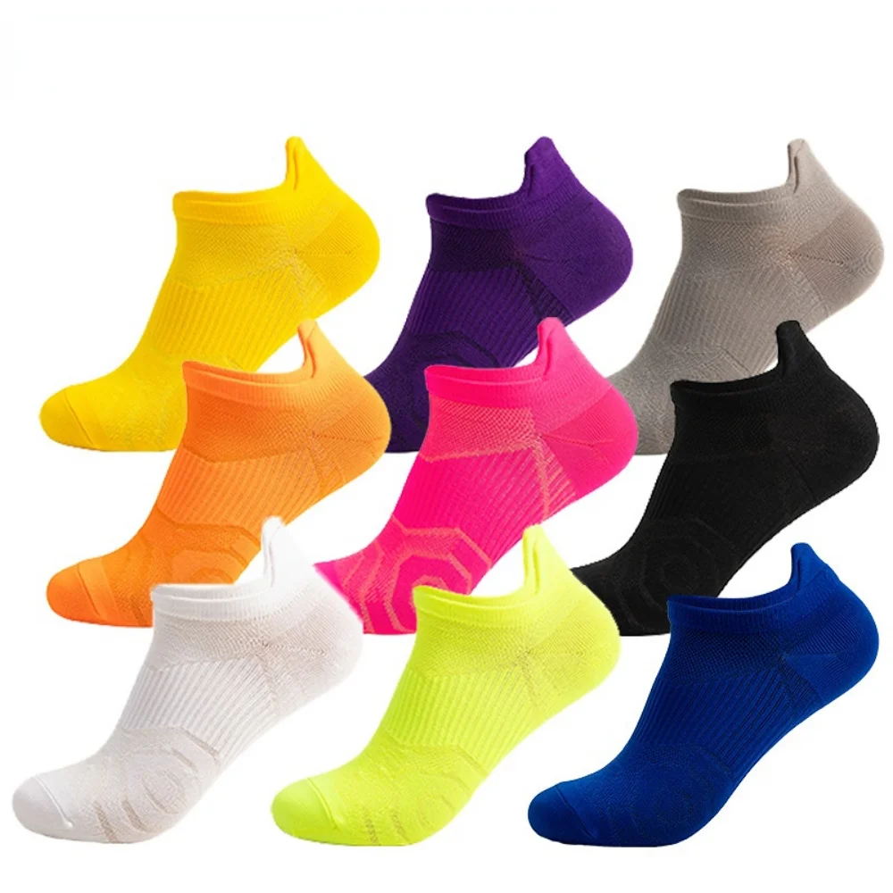 Running Socks Men Women Running Socks Basketball Breathable Anti Slip Sport Cycling Walking Women Outdoor Sock Cotton Athletic No Sweat Sock